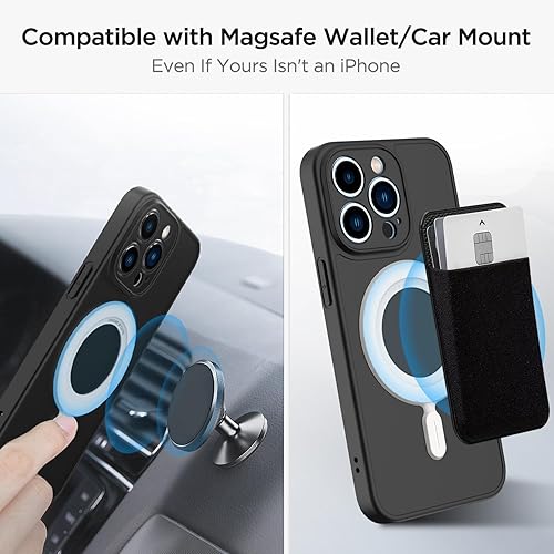 Vista 10 de OUTXE Paquete de 2 anillos adaptadores magnéticos, adhesivo magnético universal compatible con accesorios Magsafe y carga inalámbrica