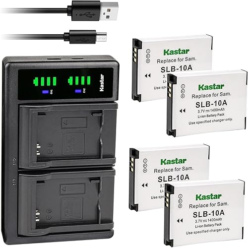 Miniatura 9 de Kastar Cargador de batería USB LTD2 para WASPcam 9905 Wi-Fi, WASPcam 9906 CAMO, WASPcam 9907 4K Cámara, SooCoo S60 S60B Cámara de acción deportiva,