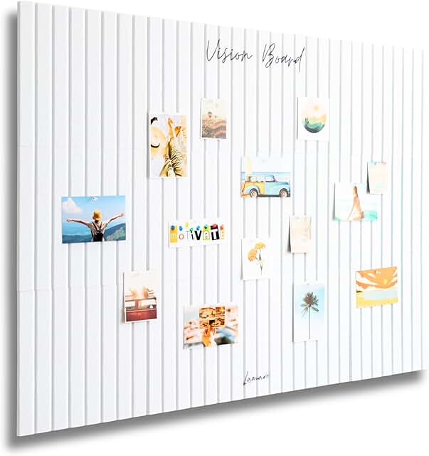 Lamare Vision Board for Wall - Aesthetic Felt Bulletin Board Tiles with ...