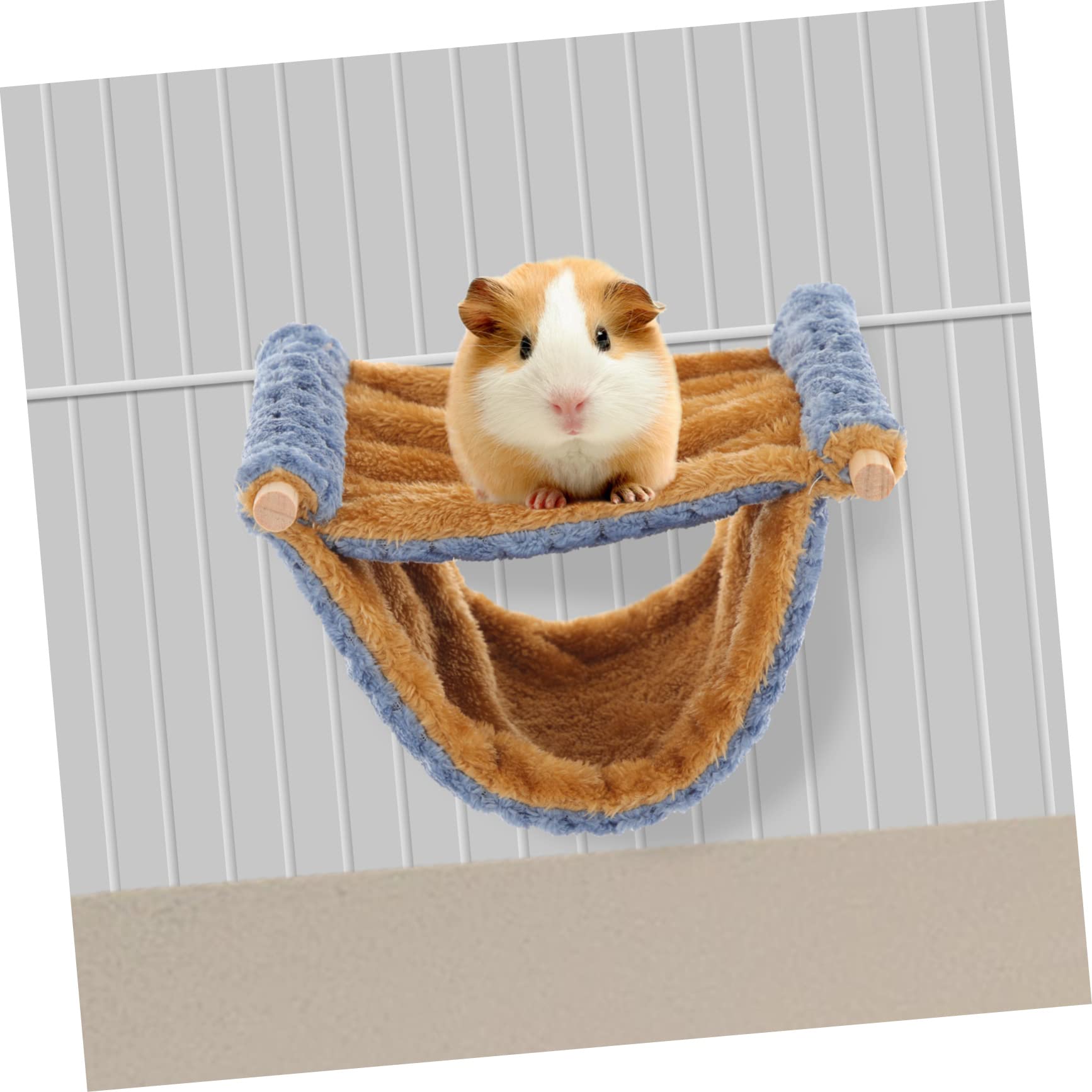 POPETPOP Decorative Guinea Pig Bed Cozy Hanging Hammock for Hamsters and Chinchillas Warm Comfortable Pet Accessory Easy to Install Materials Animal Bed