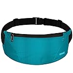 USHAKE Running Belt,Men or Women Ultra Light Bounce Free Waist Pouch Bag Fitness Workout Belt Sport Waist Pack Exercise Waist Bag for iPhone Samsung LG in Running Gym Marathon (MINT BLUE)