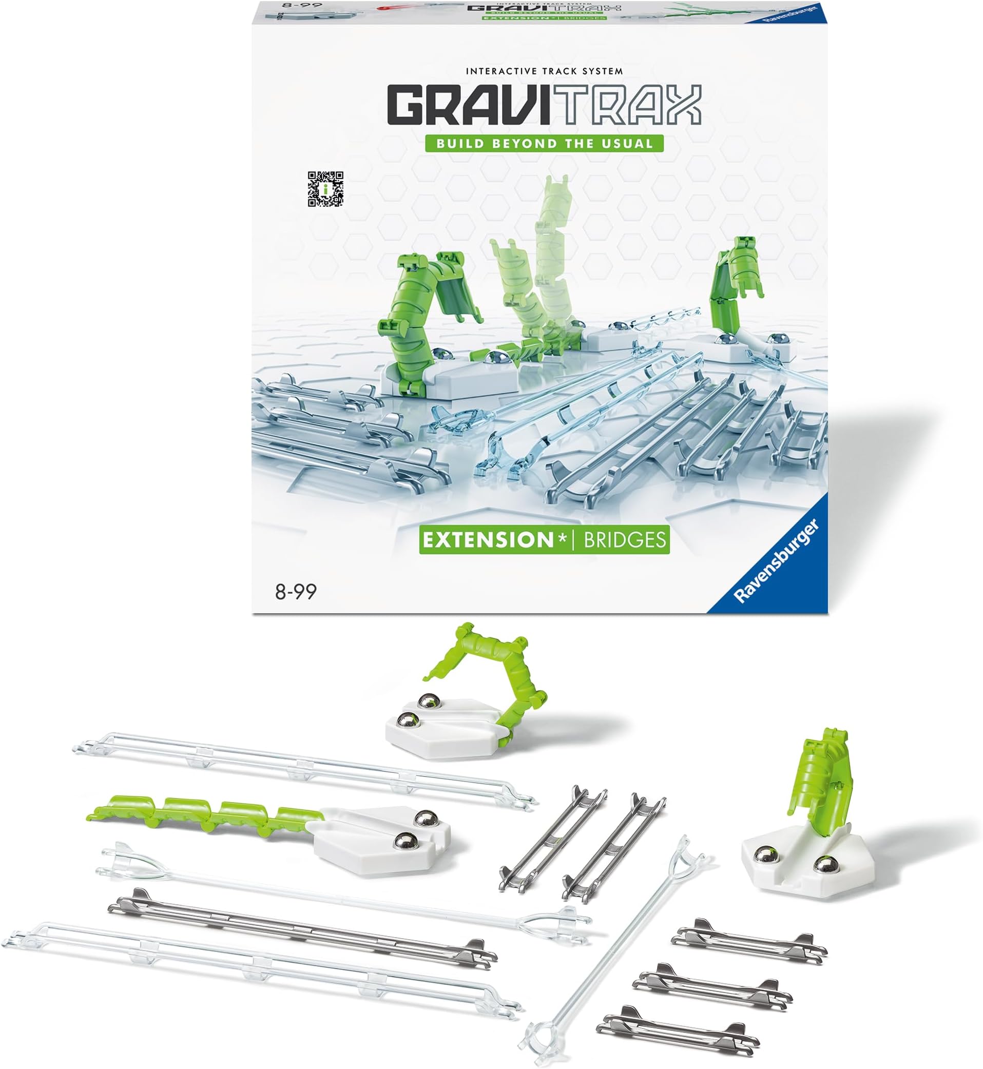 GraviTrax Bridges Expansion Pack Add On Extension Accessory - Marble Run and Construction Toy For Kids Age 8 Years and Up - STEM