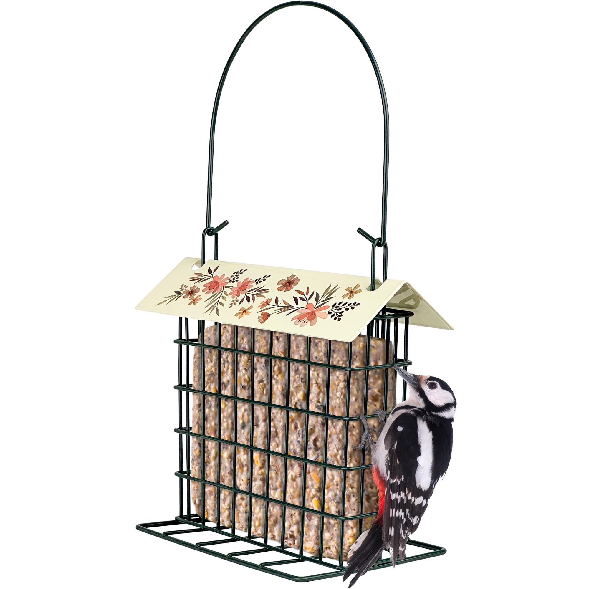 Wild Wings Decorative Metal Suet Cage Feeder - feeding and watering supplies pet | Mubboo