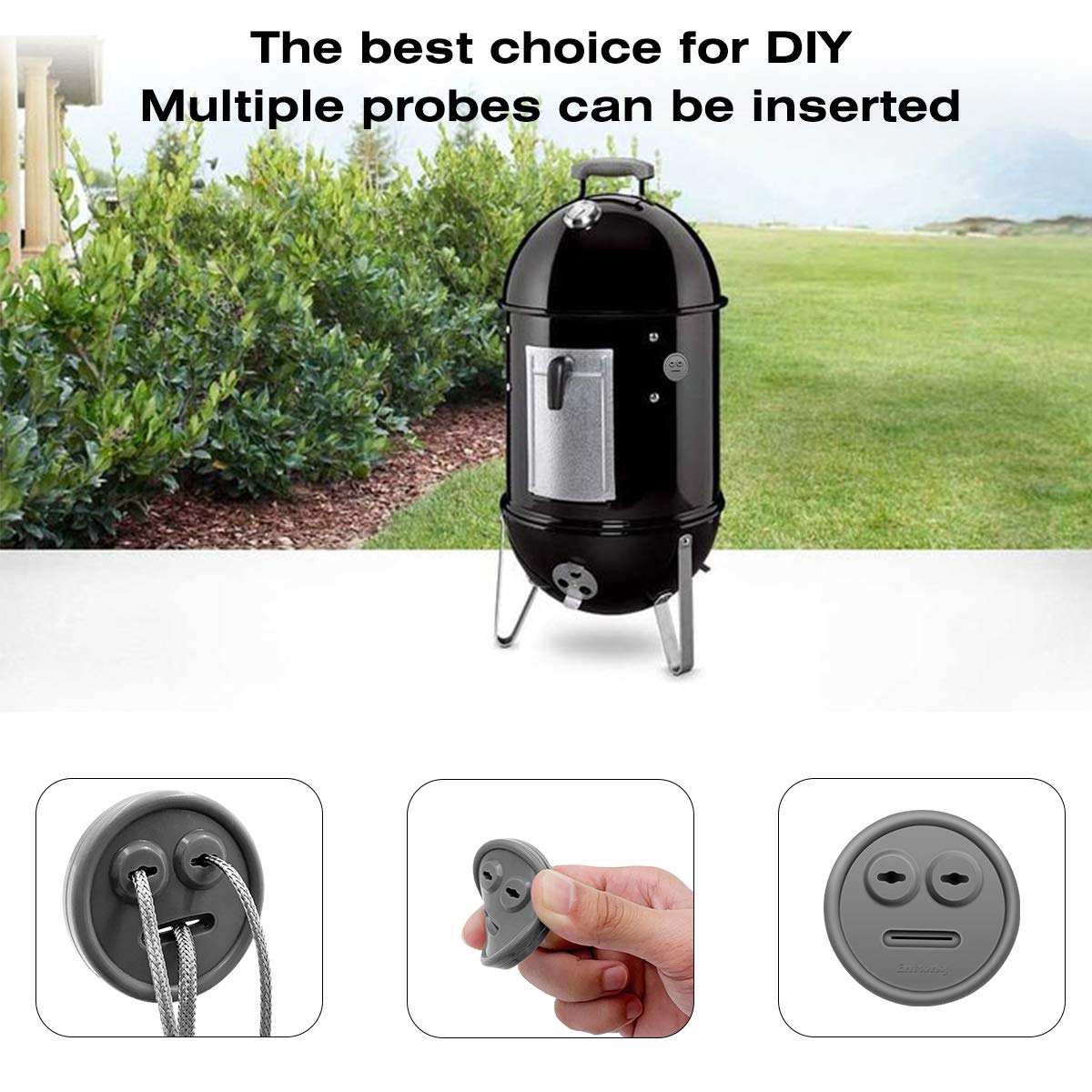 4-Pack Thermometer and Probe Grommet for BBQ Grills Guyana Ubuy