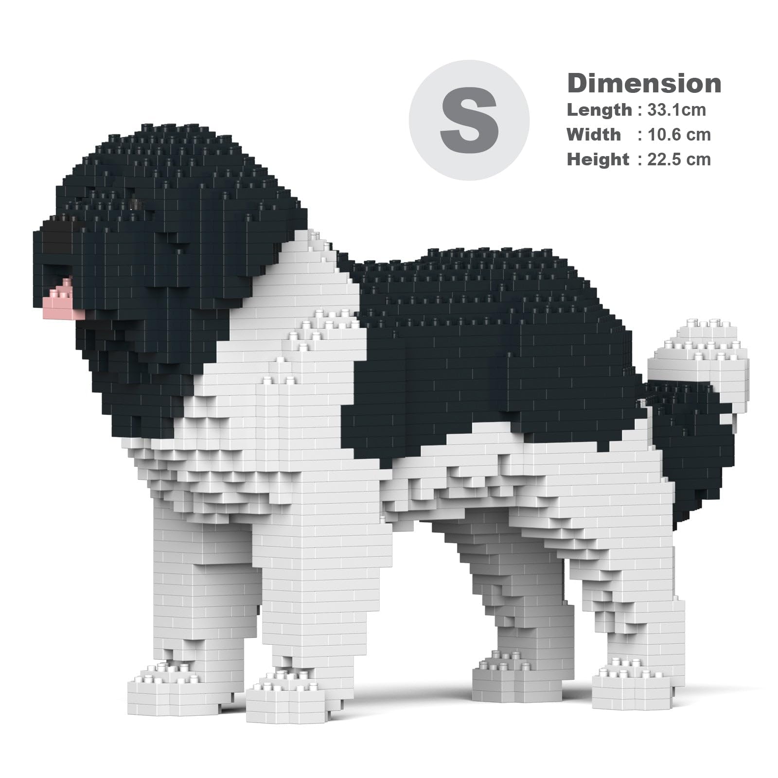 Amazon.com: JEKCA Newfoundland Dog 01S-M03 | Dog Plastic Building