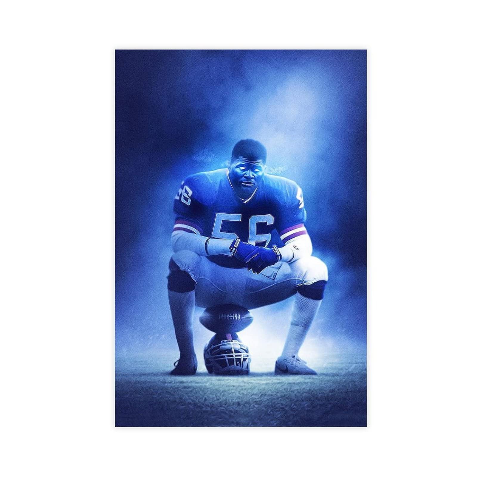 Fyzuf Lawrence Taylor Sports Canvas Poster Wall Art Decor Print Picture Paintings for Living Room Bedroom Decoration Unframe-style 12x18inch(30x45cm)