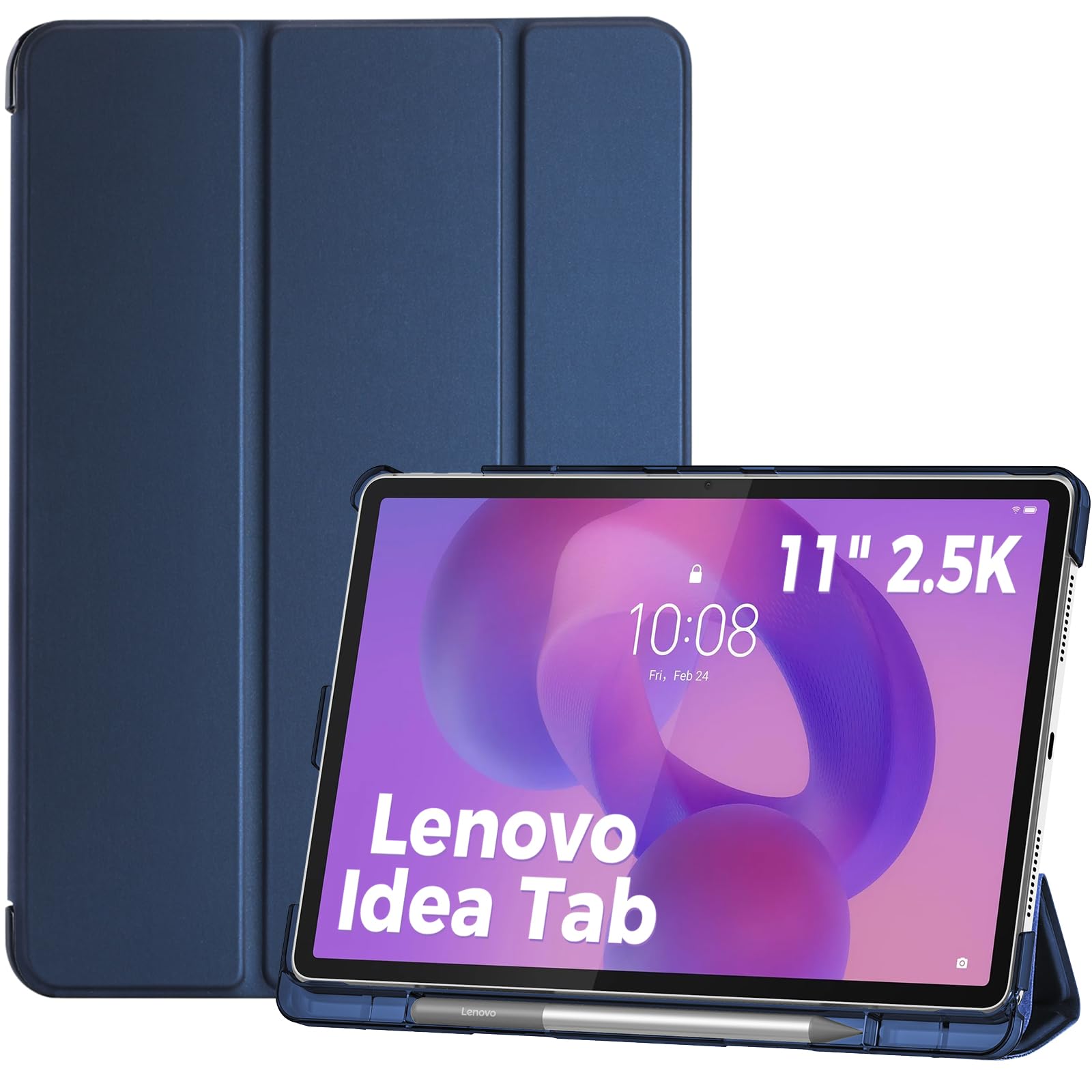 ProCase Cover per Lenovo Idea Tab 11 Pollice 2025/K11 Gen 2 2025, Custodia Copertura Intelligente con Supporto Sottile -Marina