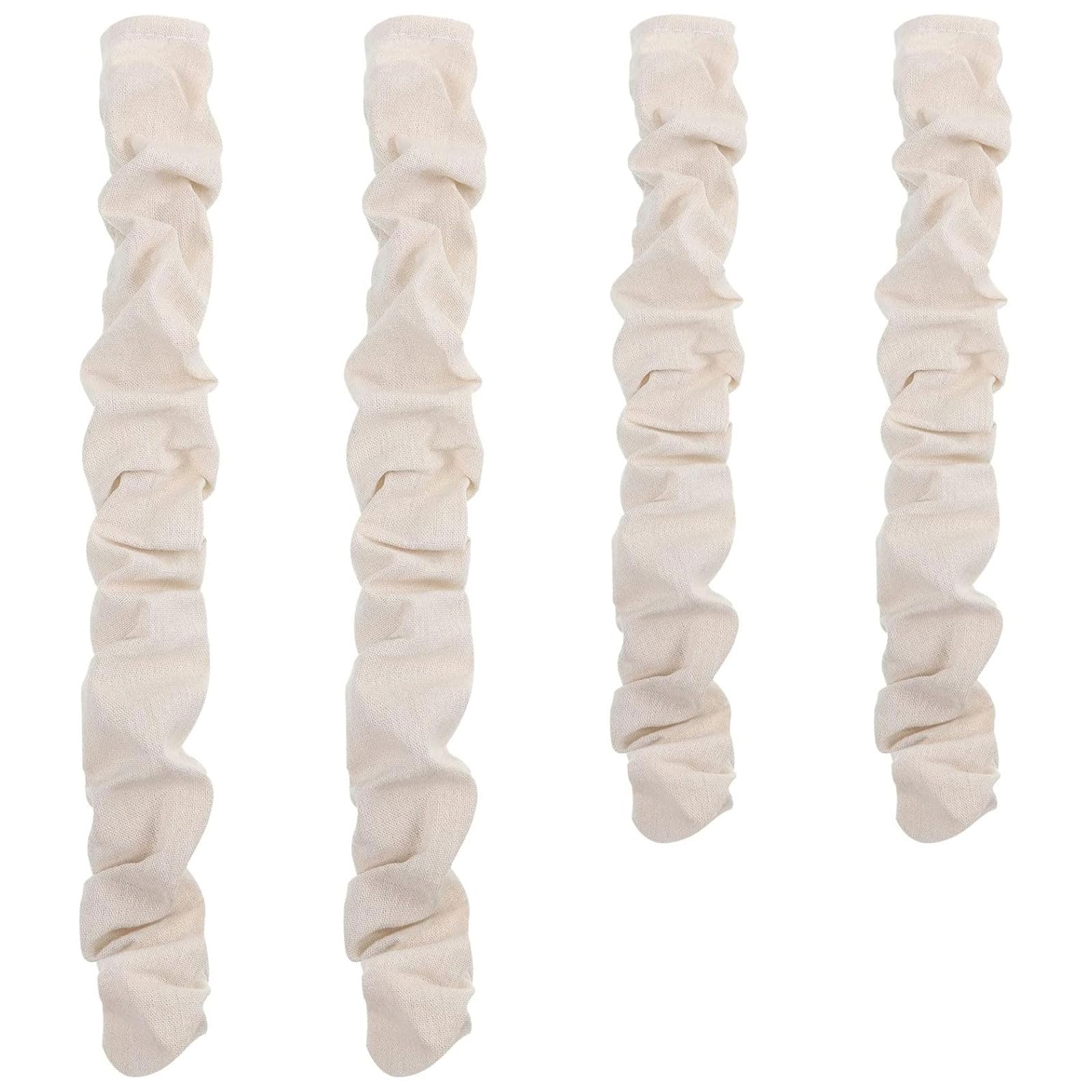 Jazuaiao Of 4 Strong Flax Chandelier Cord Covers for Neat and Contemporary Organization Decorative Cable Cover