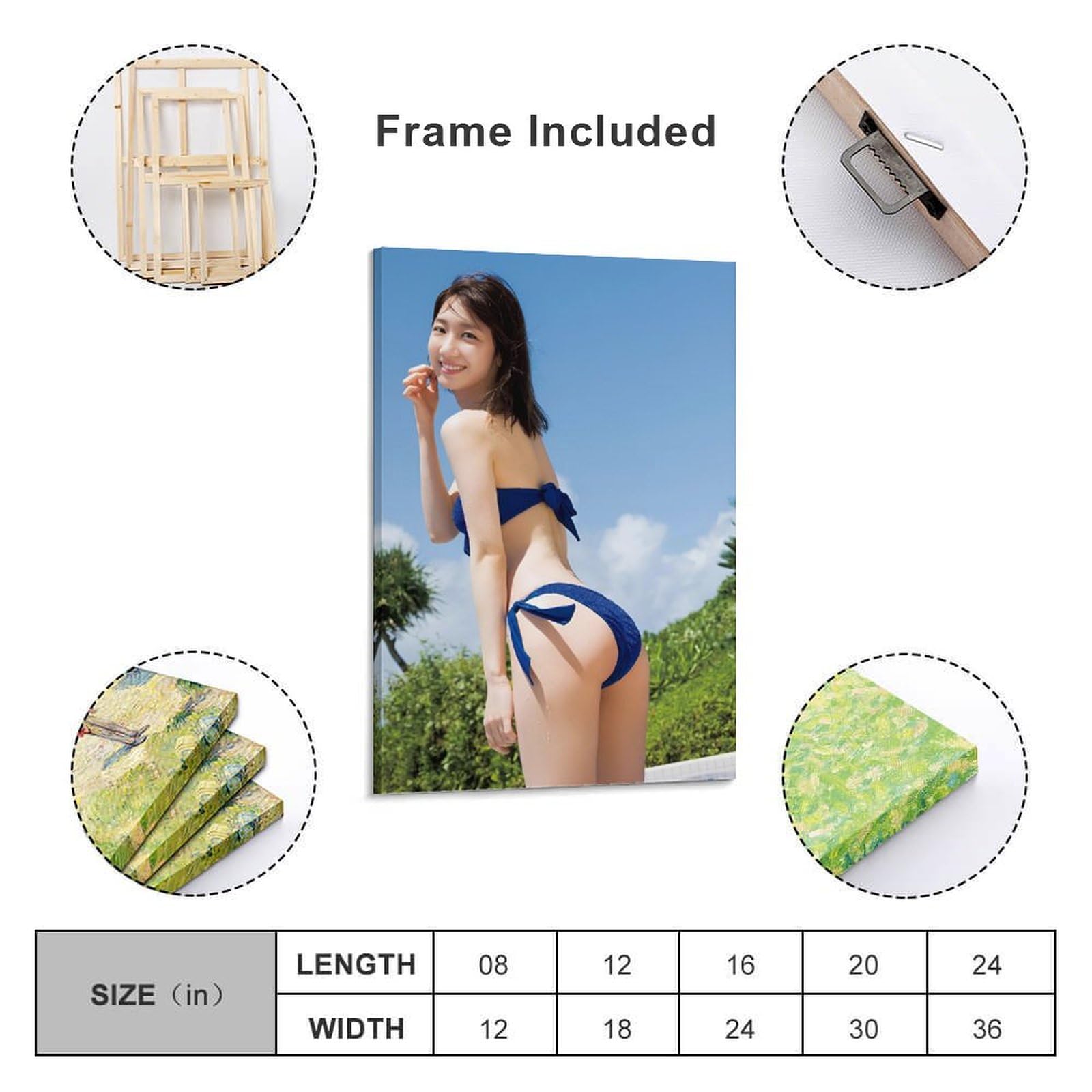 Amazon.co.jp: AKB48柏木由紀ポスター (49) キャンバス 芸術 ポスター