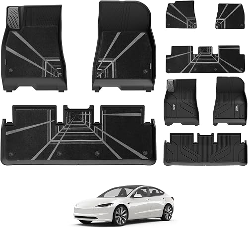 3W Tapis de Sol pour Tesla Model 3 Highland 2024-2026