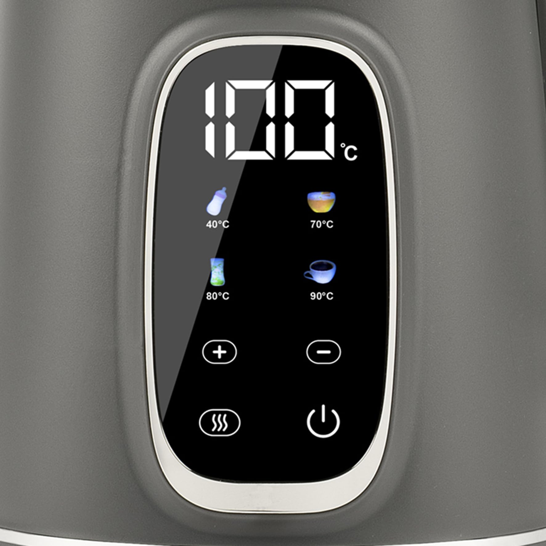 G3 Ferrari G10224 Bollitore "Tisaniere Glass", 1,7 Litri, 4 Programmi, Contenitore in Vetro, Corpo Antiscottatura, Resistenza Nascosta, Grigio