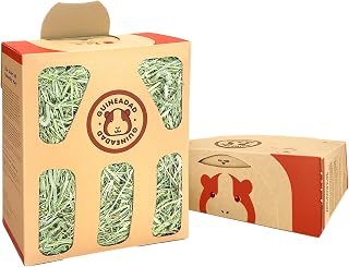 GuineaDad Timothy Hay Box – 3 Pack Guinea Pig Food – Cage-Mounted Feeding System – Timothy Hay for Guinea Pigs, Rabbits & Small Animals – 100% Recyclable & Biodegradable - Fresh Hay