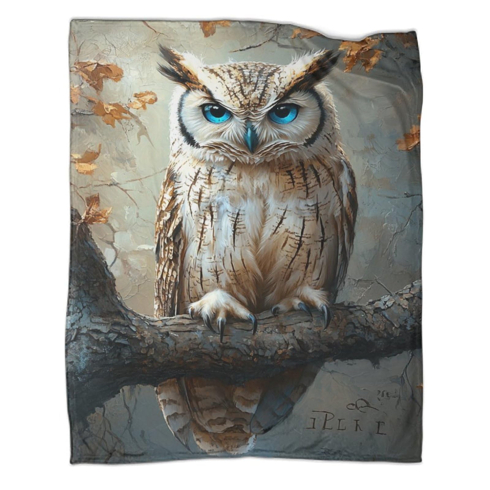 Couverture chaude flanelle chouette contre le froid nocturne 180x200