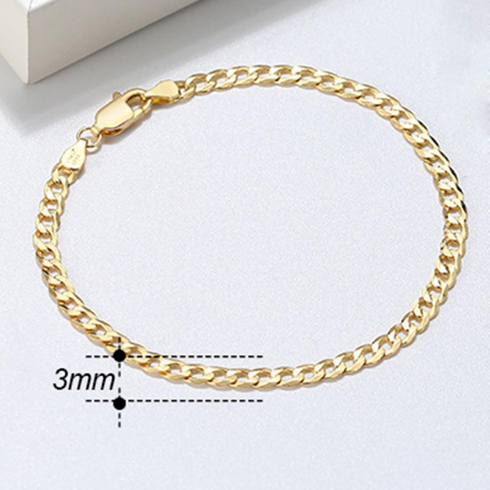 Zierliche, 925er Silber-Panzerkettenband-Armbänder, Vintage-Schmuck