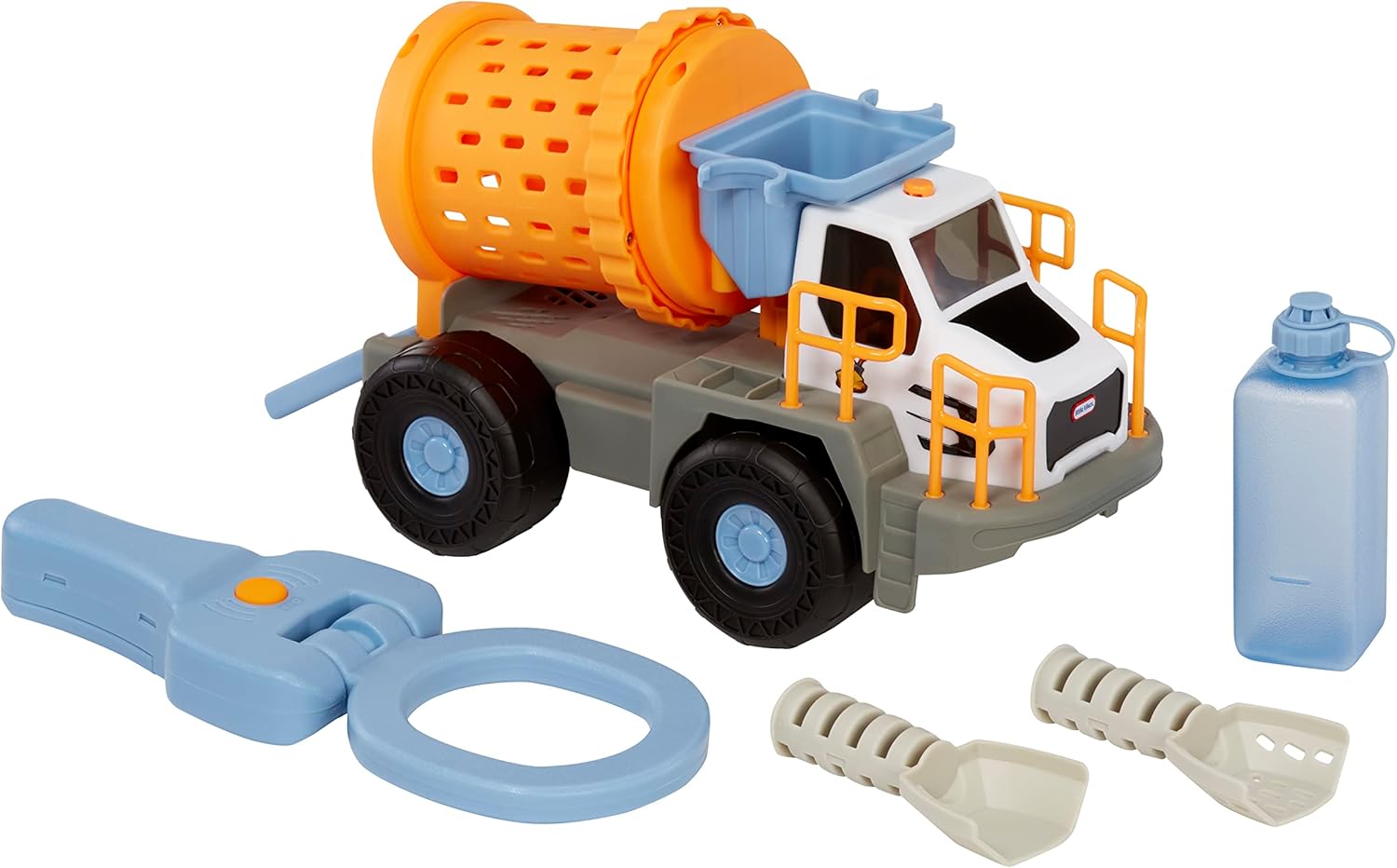 Big Adventures Metal Detector Mining Truck, STEM Toy Vehicle with Real Working Metal Detector, Rock Tumbler, Shovels, Water Tank for Girls, Boys, Kids Ages 3+