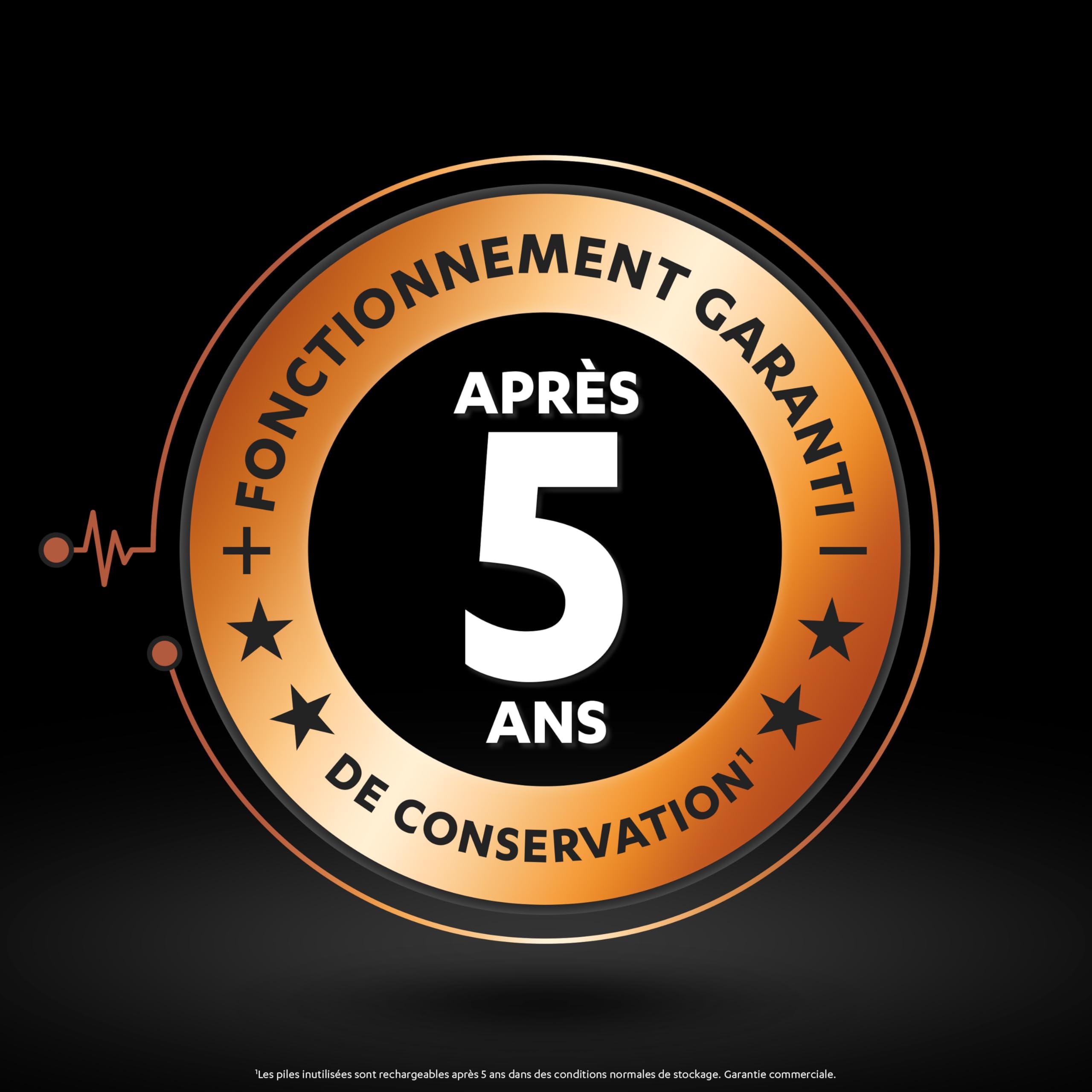 Duracell Piles AAA Rechargeables 750 mAh NiMH Lot de 4 1000 Recharges Pré-chargées