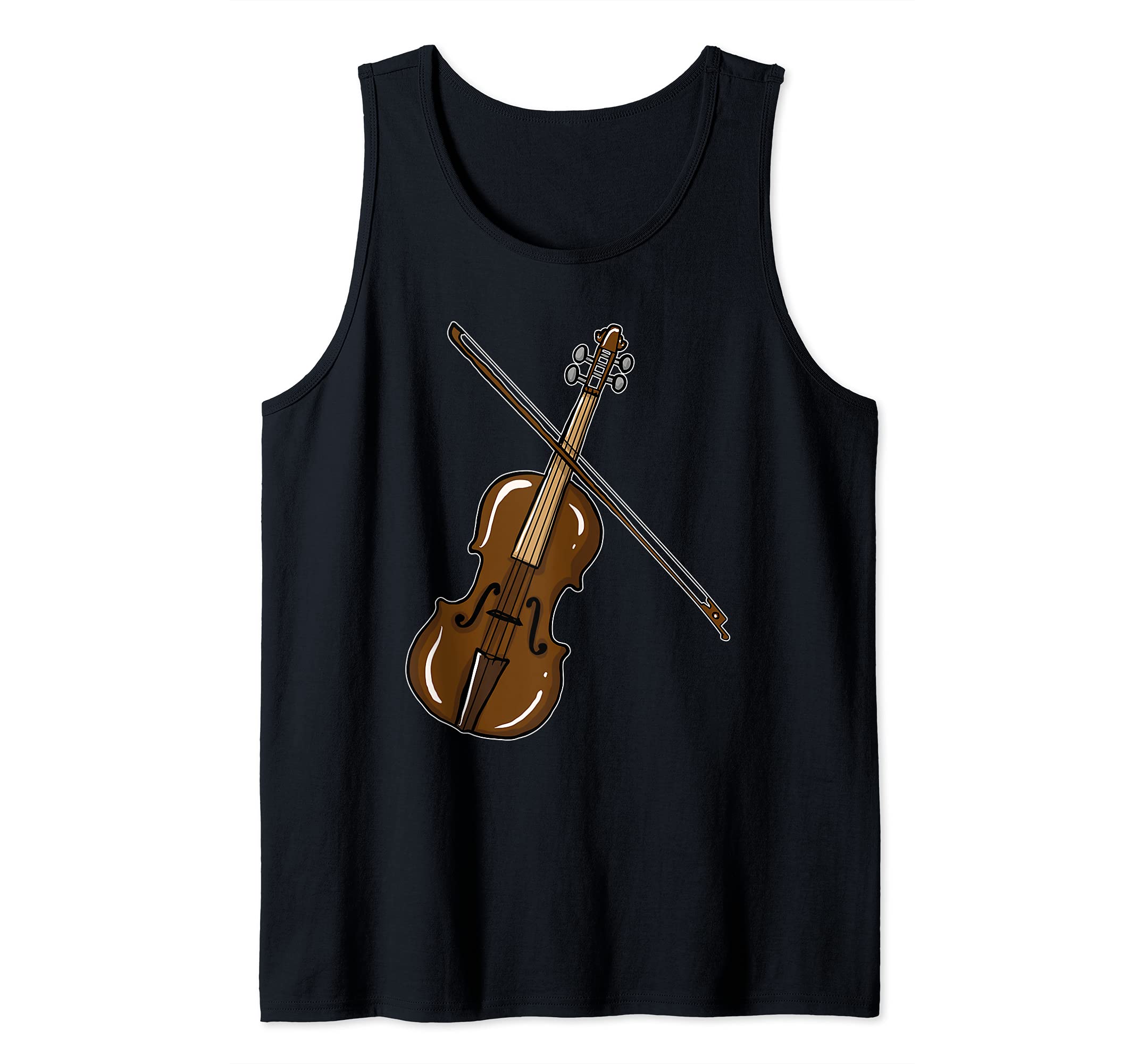 Violin Lover Illustration for Violin Player Tank Top, Black