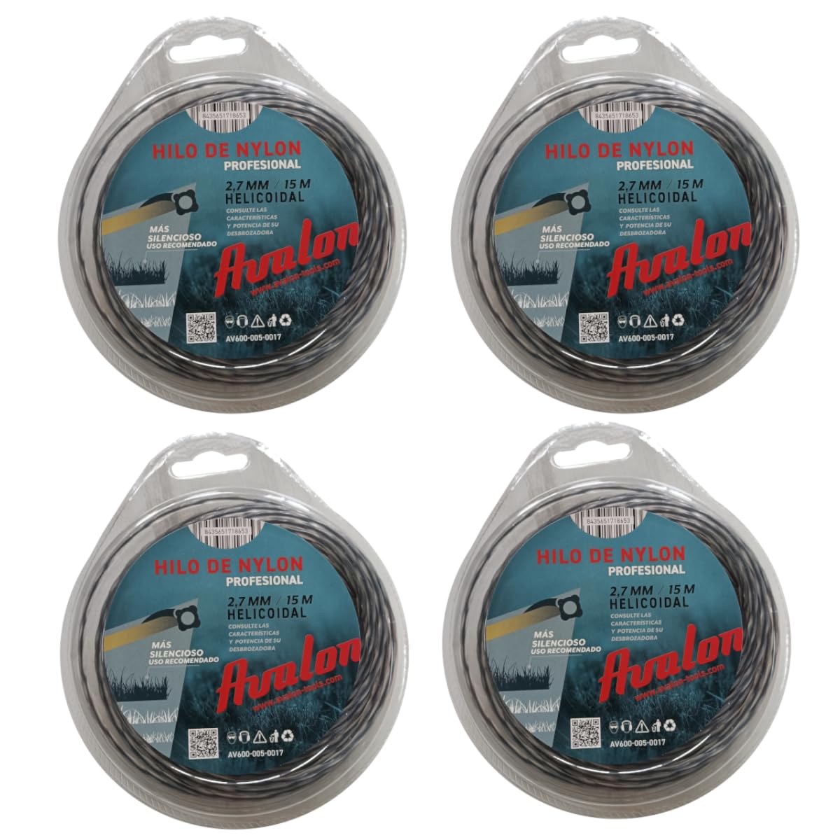 Avalon - Hilo Reforzado de Nylon Universal para Desbrozadora y Cortacesped (3 mm x 55 m) - Hilo Dual Power Reforzado de desbrozadora — view 12