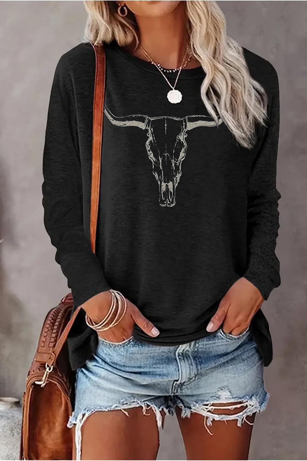 Tennessee Whiskey Shirt Cowgirls Western Graphic Tshirt Women Nashville Long Sleeve Tees Country Concert Top - Image 3