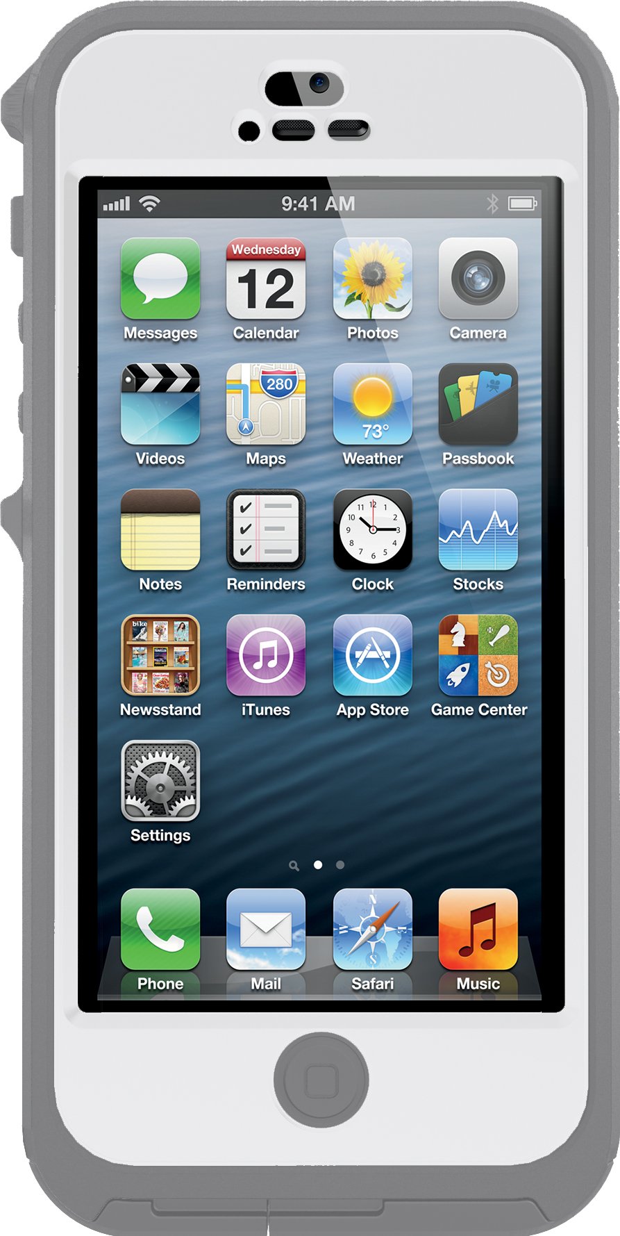 OtterBox Preserver Series Case for iPhone 5 - Retail Packaging - Glacier (Grey/White)
