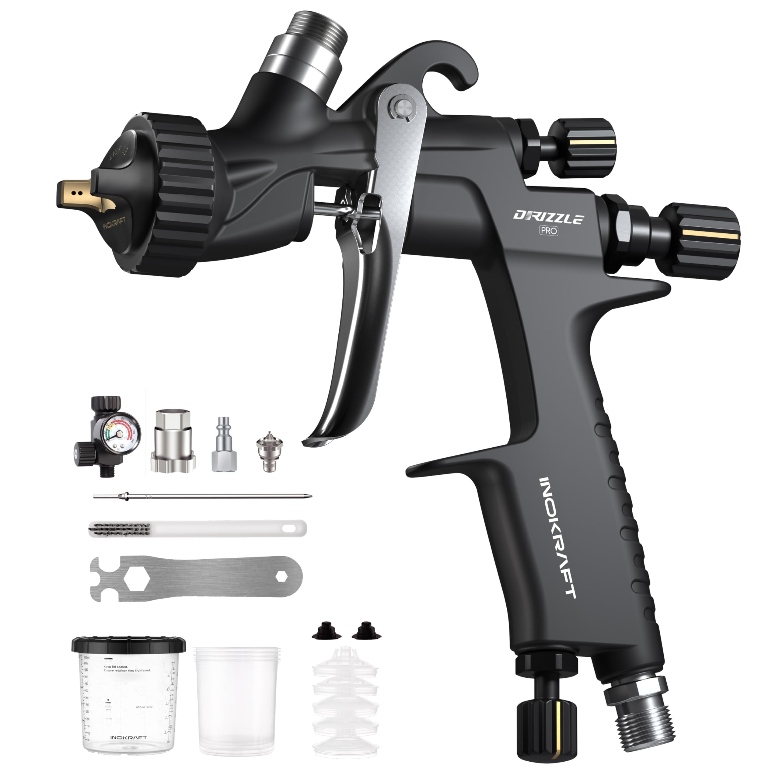 Amazon.com: InoKraft Drizzle Pro LVLP Spray Gun, Precise Low