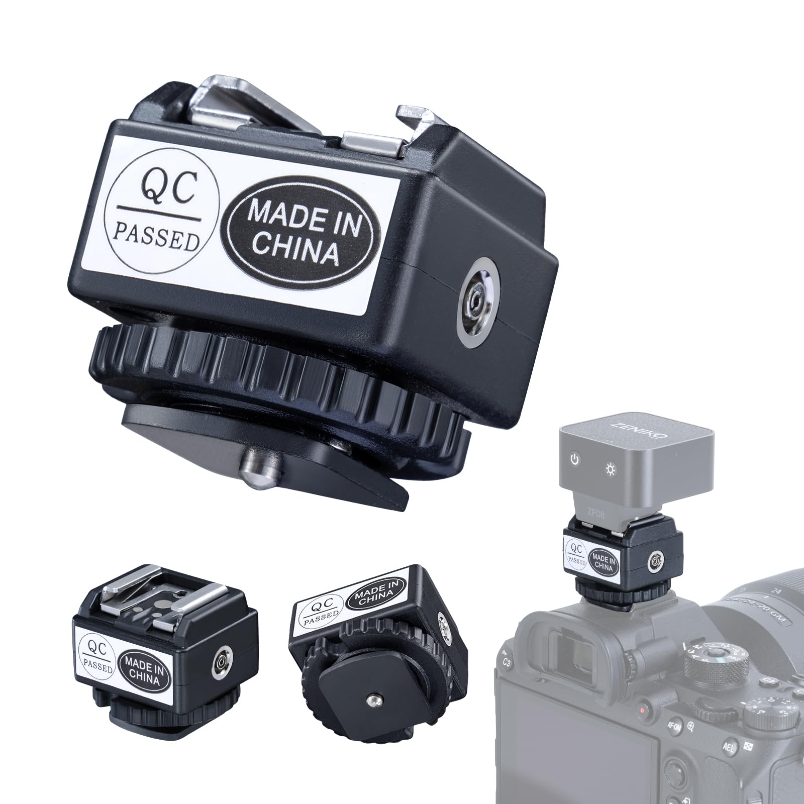 Convertidor de zapata caliente C-N2 para elevar flash y evitar roces con teleobjetivo