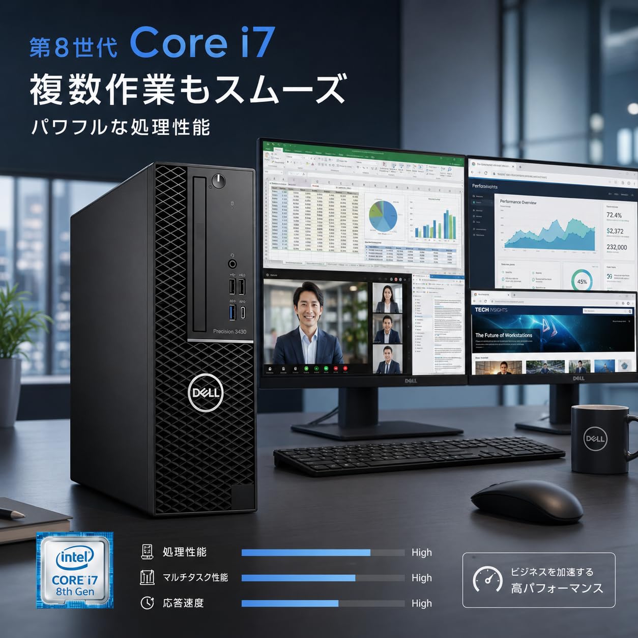 Amazon.co.jp: 【整備済み品】デスクトップPC デル Precision 3430 SFF