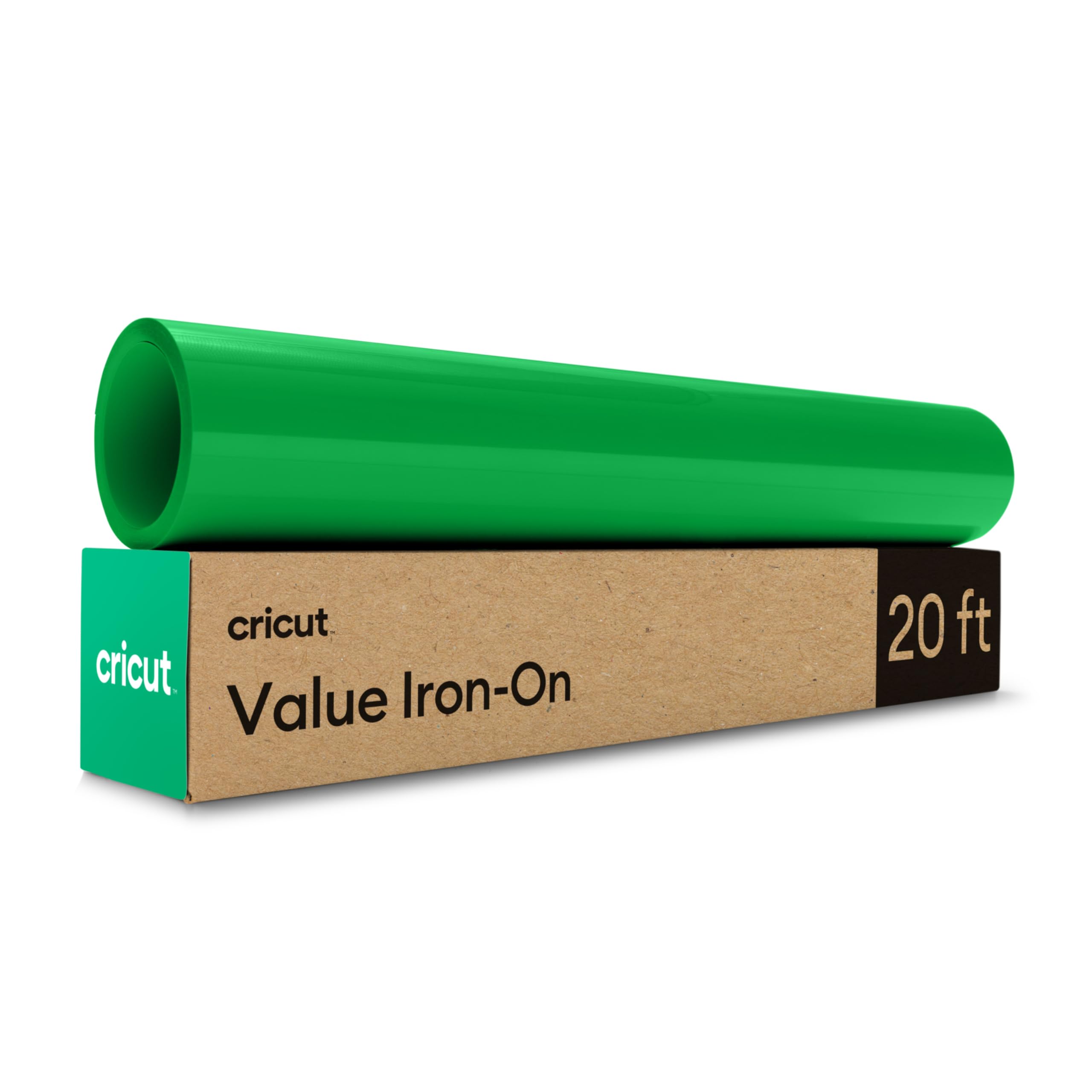 Cricut HTV Heat Transfer Vinyl | 6 m | Green | Iron-On HTV Vinyl for Fabric, Perfect for Custom T-Shirts & DIY Clothing
