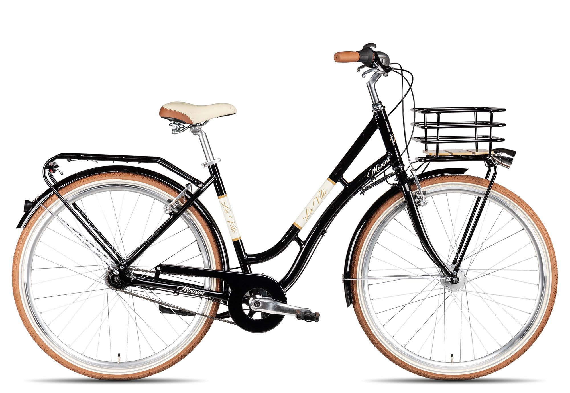 Maxim La Vita Nexus | Citybike 28 Zoll | 7-Gang Schaltung | Nabenschaltung Rücktritt