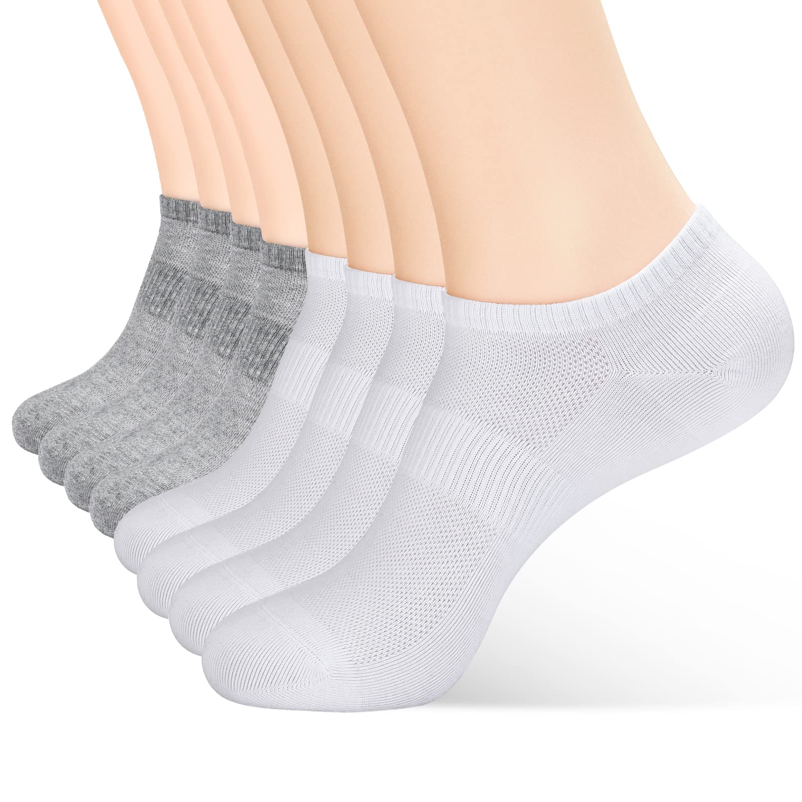 CorlapWomen's Cotton Ankle Casual Socks Short Crew Socks(6 Pack)