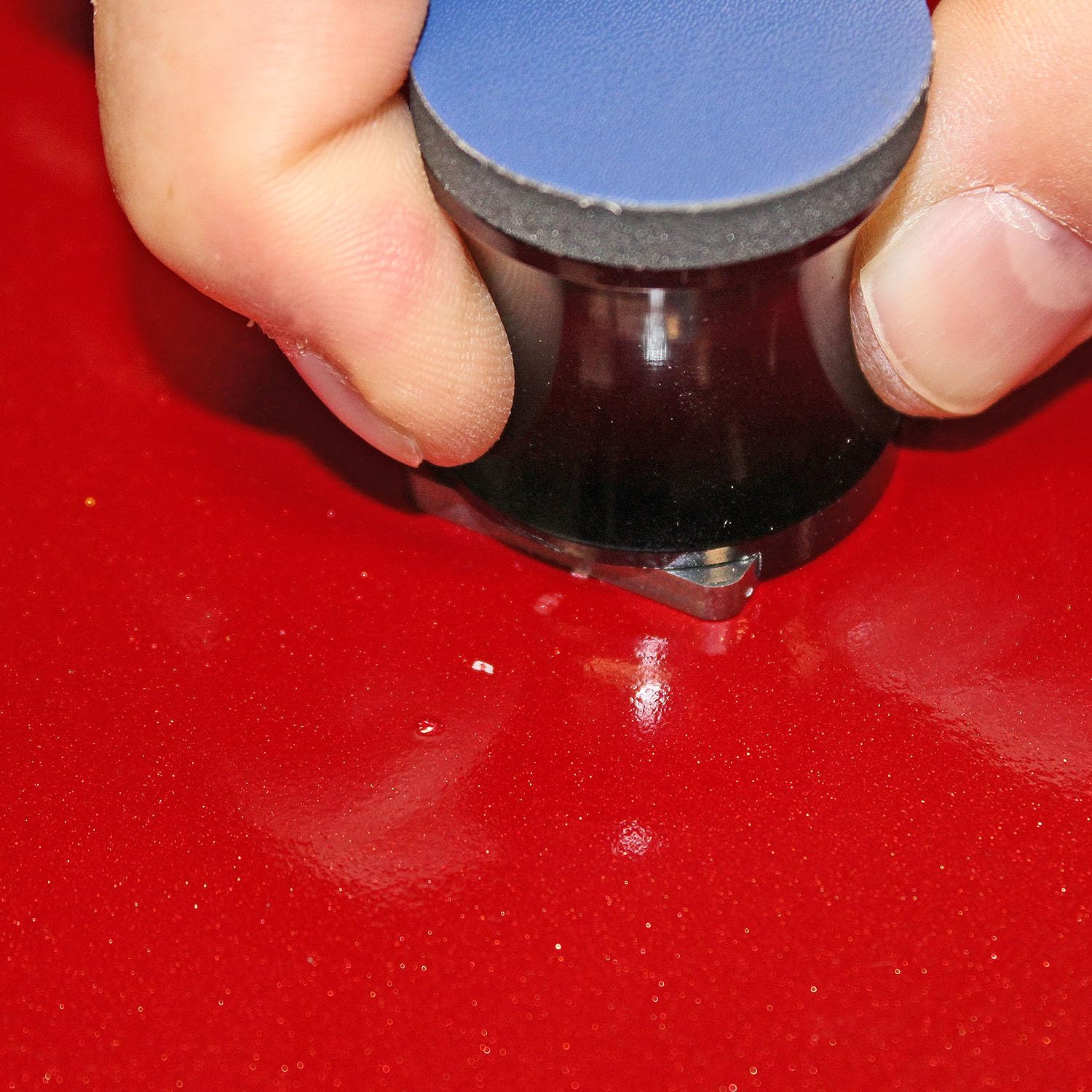 KREFINISH Tungsten Denibbing Blade & Sanding Block Tool - 2-in-1 For Removing Dust Nibs, Runs, Imperfections In Auto Paint