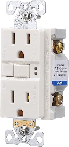Miniatura 2 de EATON SGF15LA Receptáculo Gfci de autoprueba dúplex de cableado, 4.2 pulgadas de largo x 1.68 pulgadas de ancho x 1.27 pulgadas de profundidad,