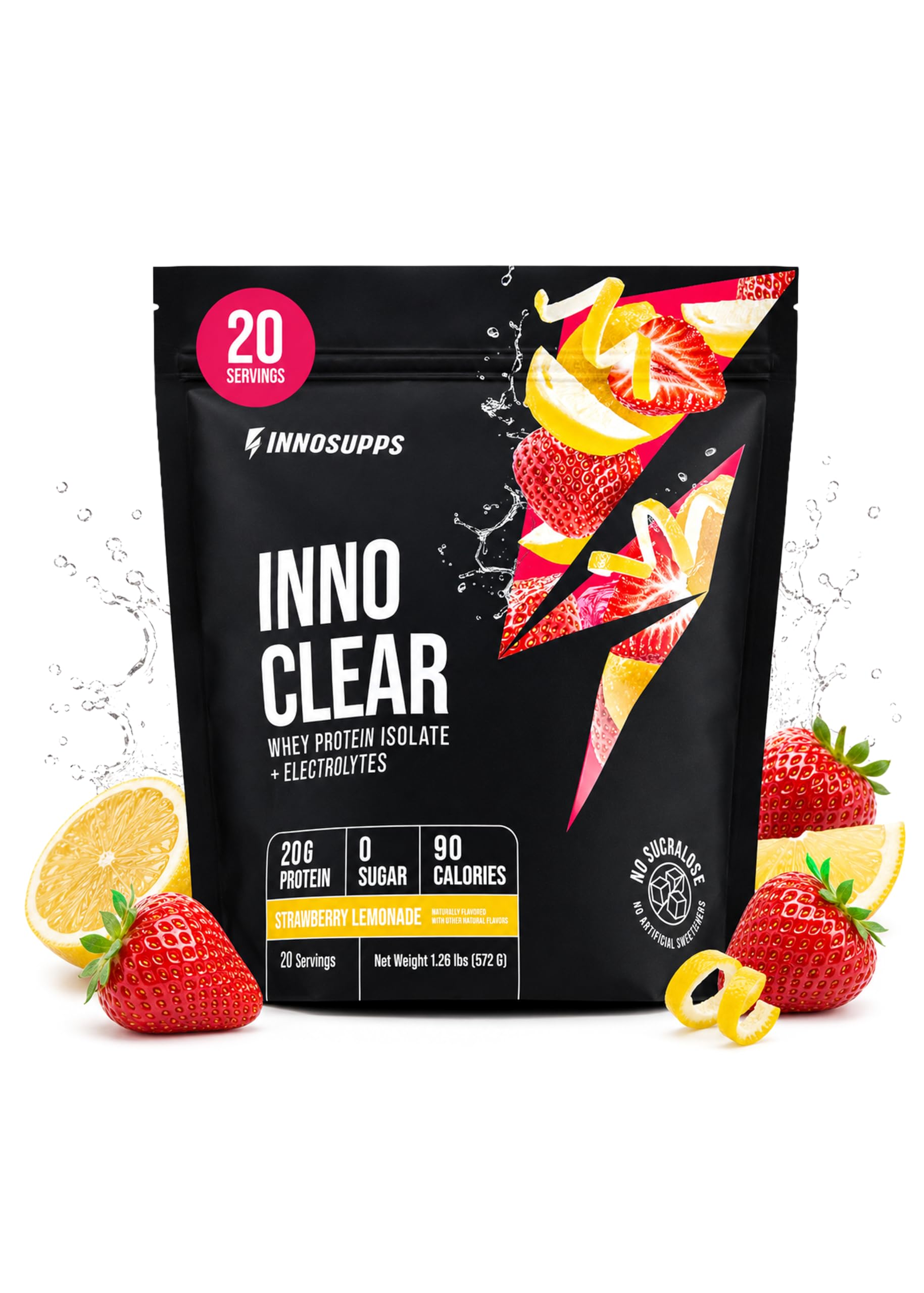 Inno Clear Whey Protein Powder - 20g Ultra-Filtered Clear Protein Powder, Refreshing Taste & Texture, Low Calorie, Zero Sugar - for Training, Workout Recovery & Daily Fitness (Blue Raspberry) — Amazon image 10