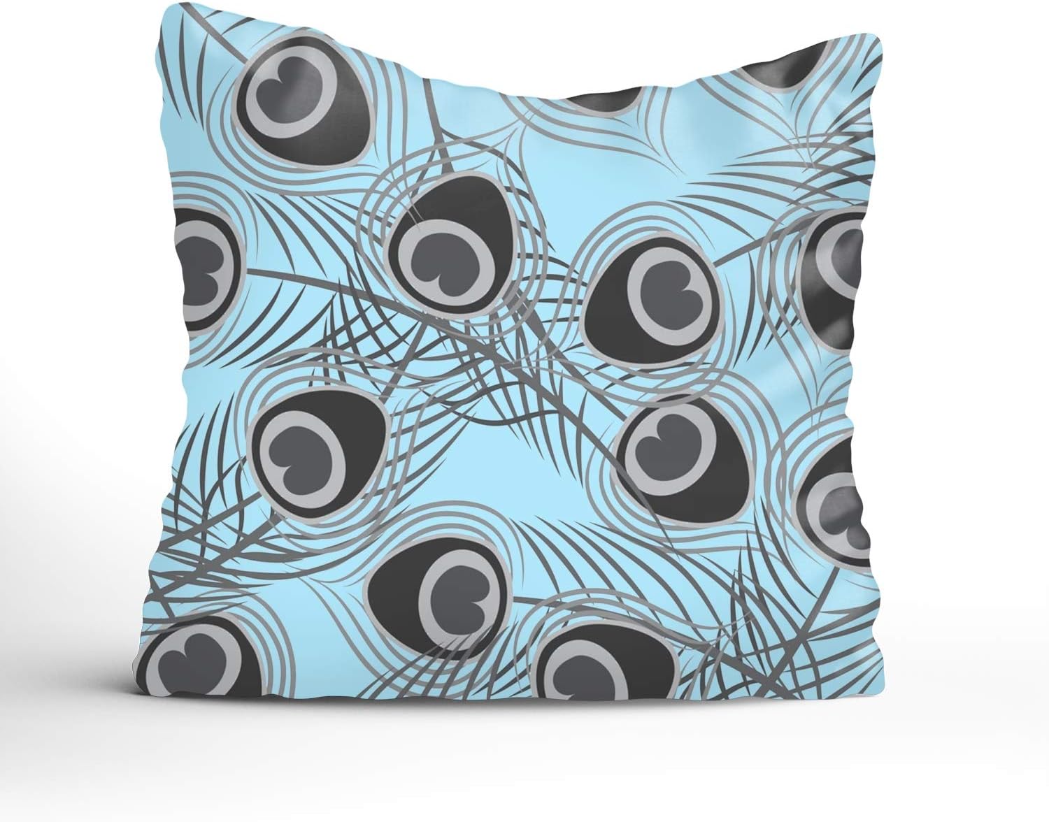 Dorma Animal Print Peacock Feathers Throw Pillow Cover Sham