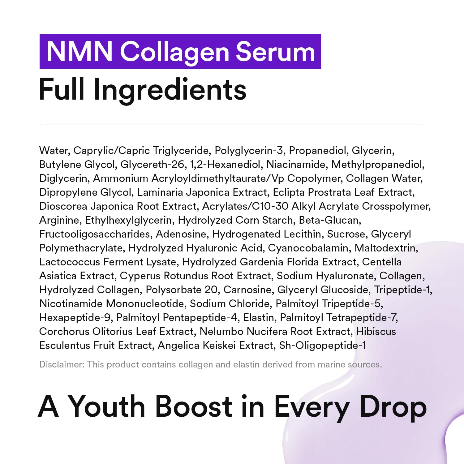 VEGANIFECT NMN Collagen Firming Serum with Phyto Mucin & Peptides