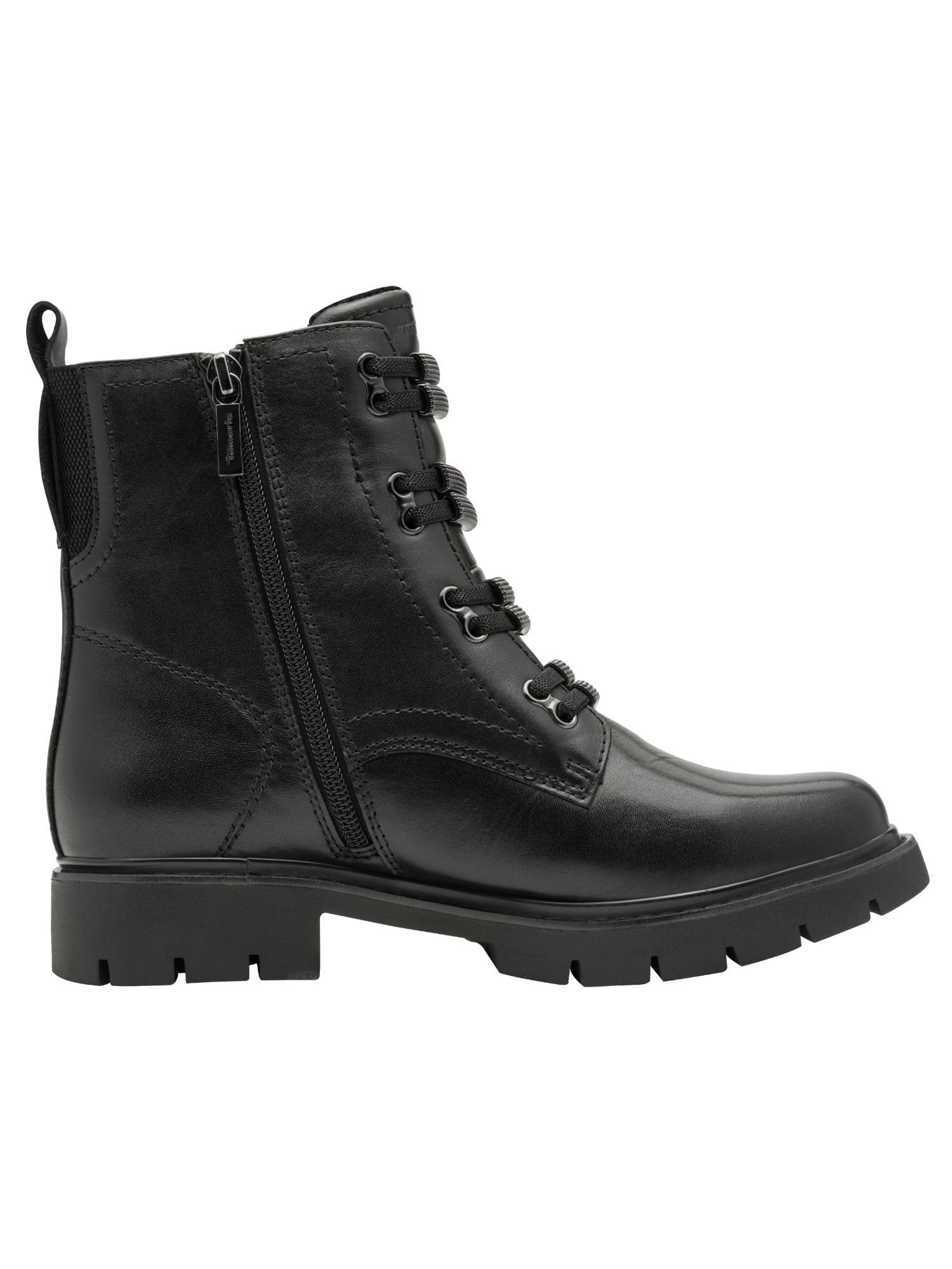 Tamaris Botas Planas de Media Longitud para Mujer, Color Negro, Talla 38 EU, Negro, 38 EU