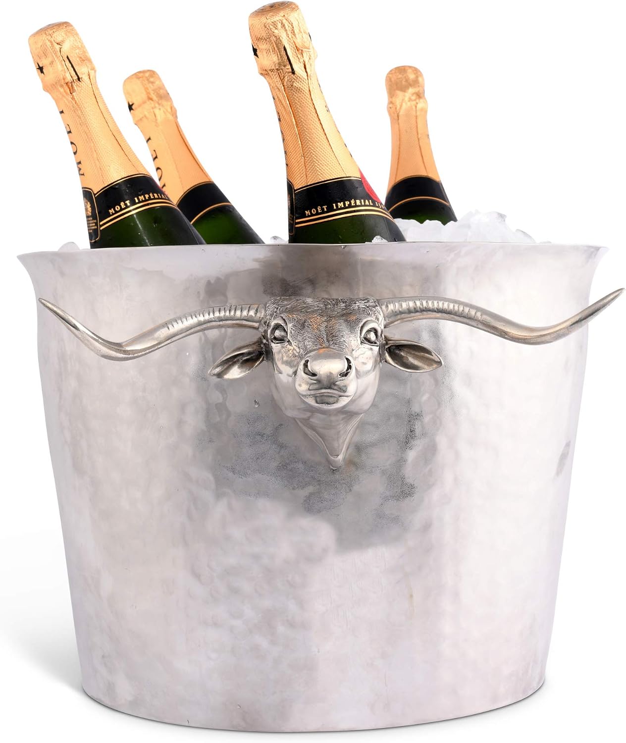 Vagabond House Stainless Long Horn Steer Ice Tub/Punchbowl 16 inch Wide