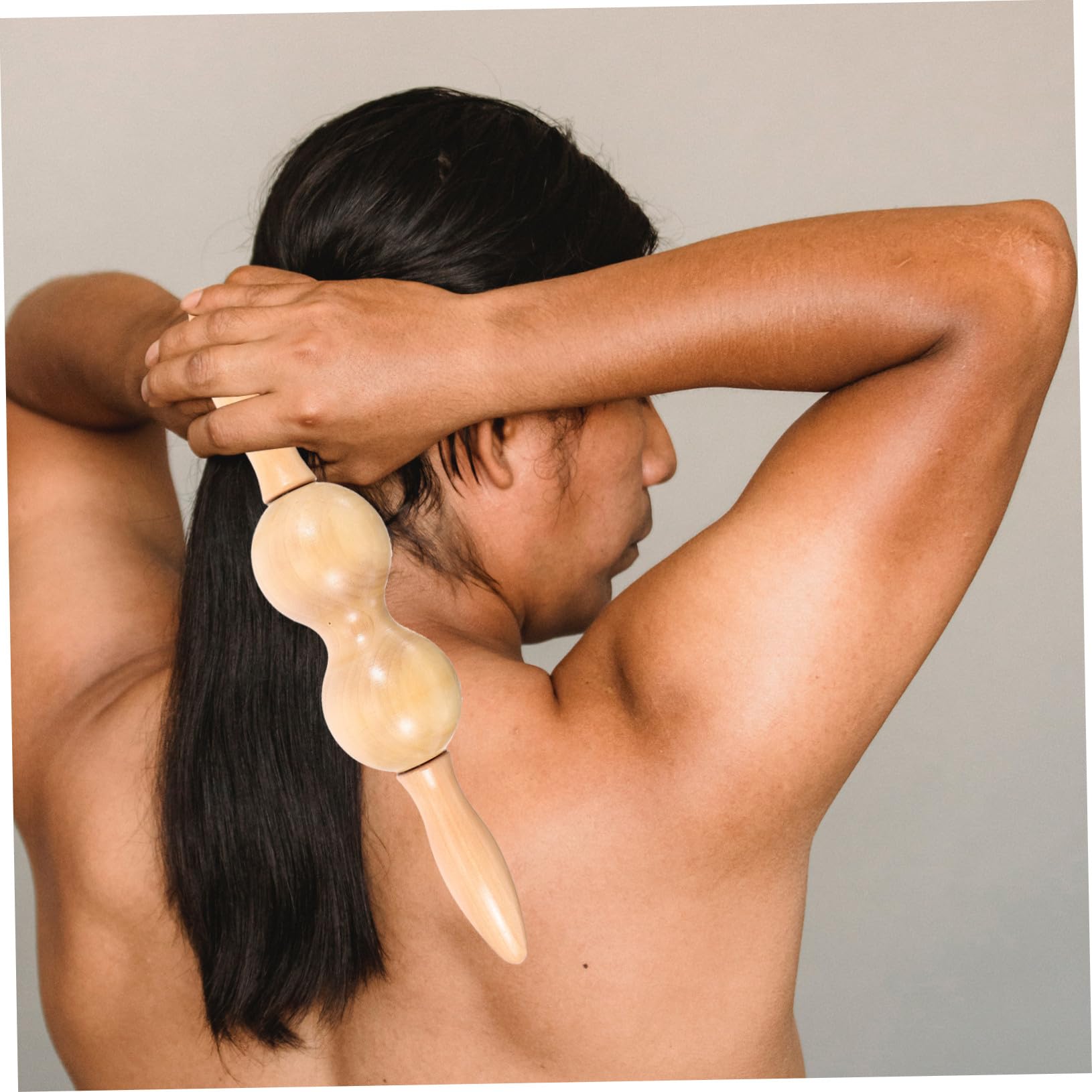 Masajeador Corporal Profesional de Madera Natural Herramienta de Masaje para Pies y Espalda Estimulador de Puntos de Acupuntura Duradero y Seguro para Uso Doméstico y Profesional