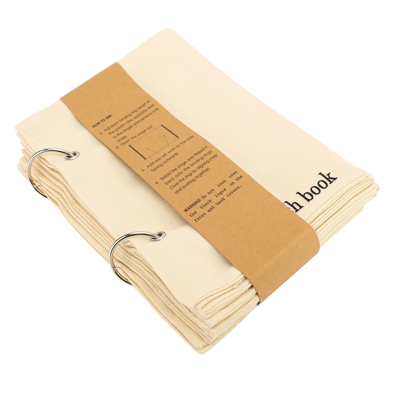 Handgefertigtes Aquarell-Skizzenbuch – 300 G/m² Papier, 20 Blätter, Rotes Hardcover Mit Gummiband
