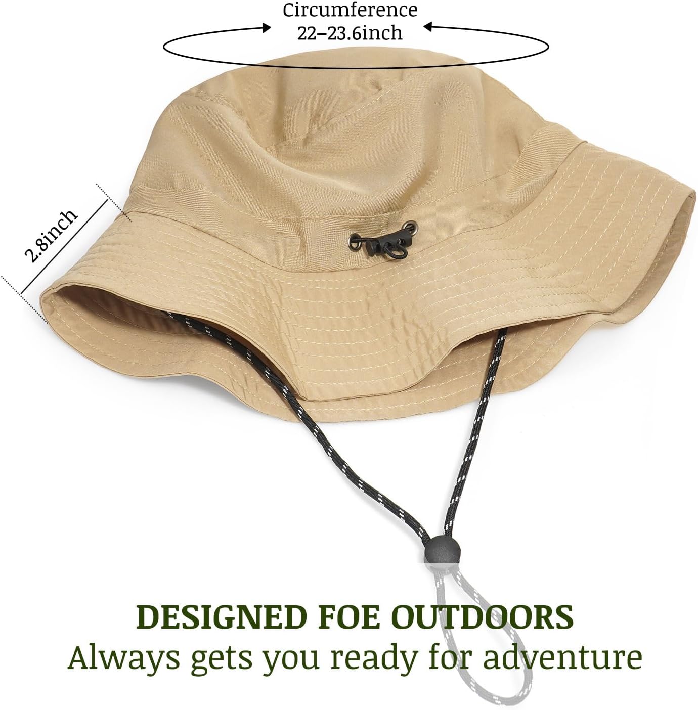 Unisex Waterproof Bucket Hats Foldable Fishing Hat Packable Sun Cap for Lightweight Hiking Hat