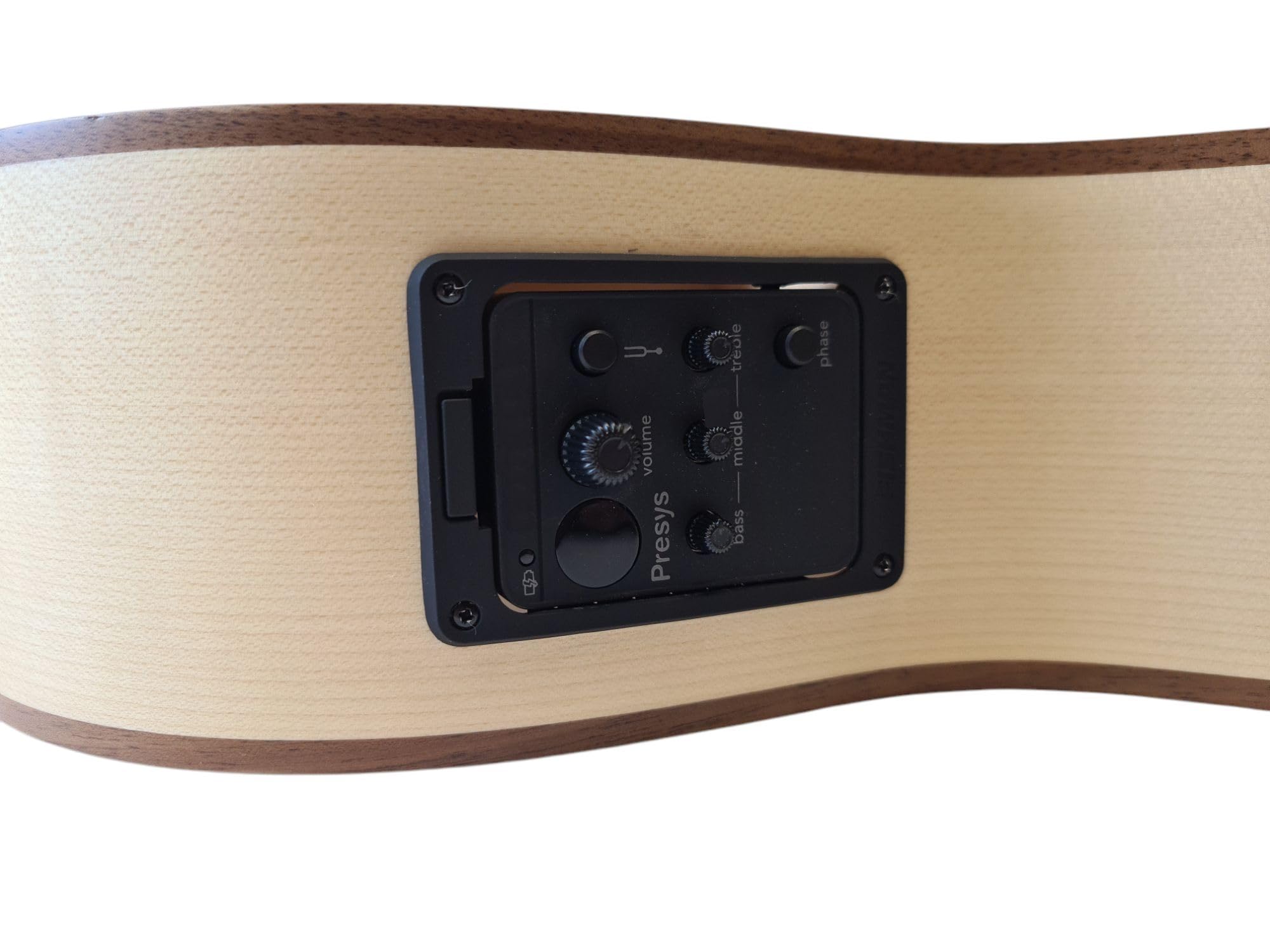 Konzertgitarre Vollmassiv 4/4 Pro Natura GS100 Fichte Ahorn Fishman Pre-Amp Tuner, Akustik E-Gitarre mit Gigbag & Gurt, Mensur 650 mm, warmer Klang, seidenmatt, hochwertige Verarbeitung