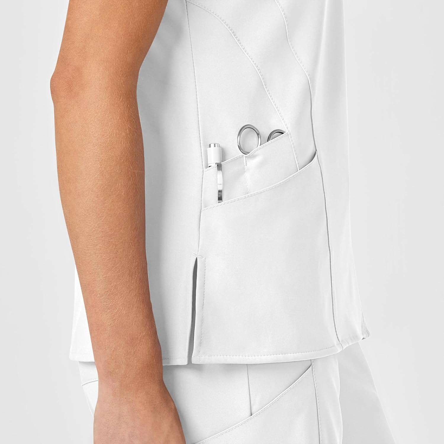 WonderWink Women's Flex-Back Stylized V-Neck Top - Image 8