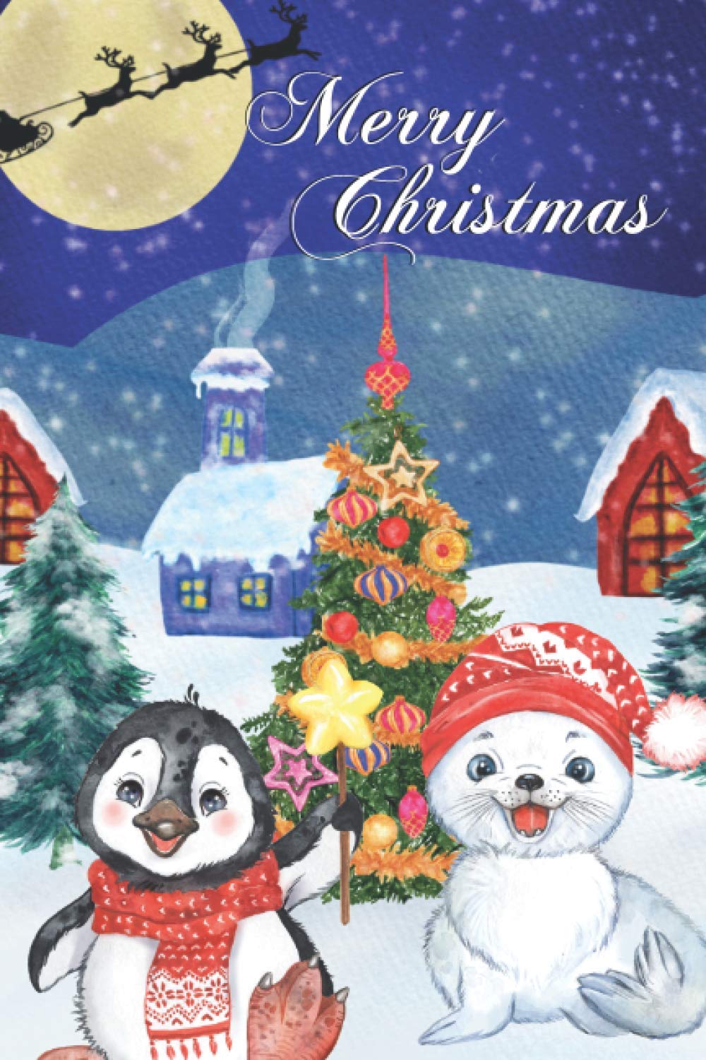 Christmas Journal Notebook: North Pole -6x9 Christmas Lined Notebook - Blank Journal Perfect Gift for Secret Santa or Any Gift Exchange