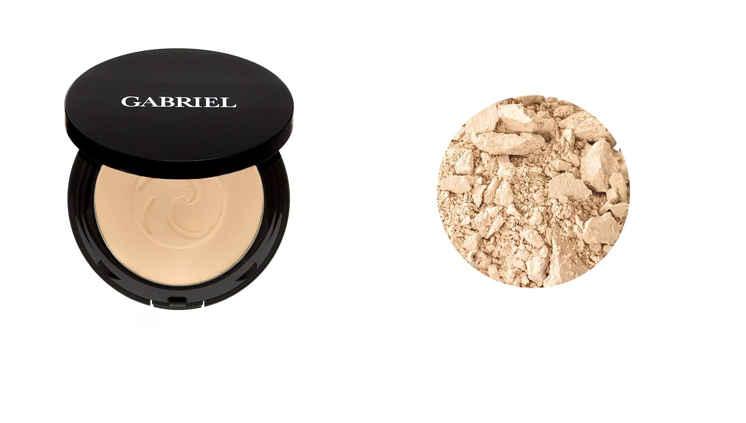 Gabriel Cosmetics Dual Powder Foundation (Bamboo – Light to Medium/Neutral Undertones), Natural Pressed mineral powder, Paraben Free, Vegan, Gluten-free, Cruelty-free, Non GMO, enhanced with Sea Fennel, .32 oz.