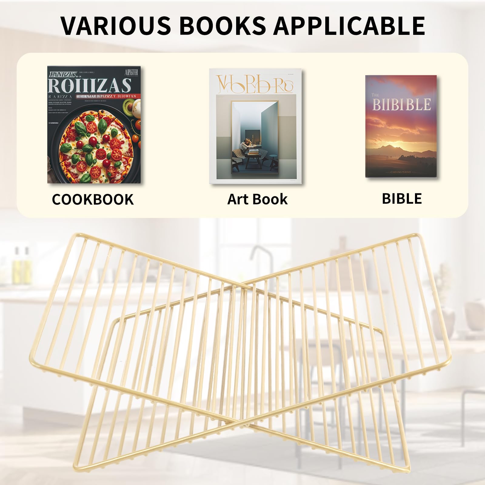 Metal Open Book Display Stand - 20