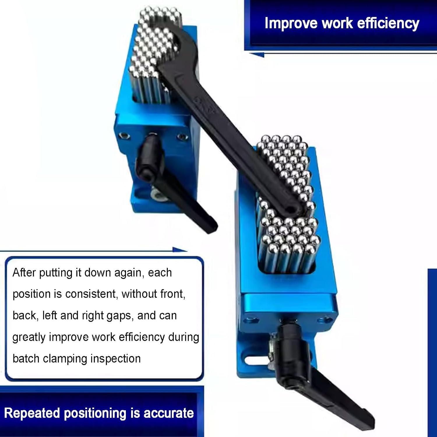Abrazadera flexible de montaje CNC, 30 x 79 mm, agujas de acero inoxidable 304, soporta carga de hasta 200 kg para máquina de marcado láser CNC, 6 mm de diámetro