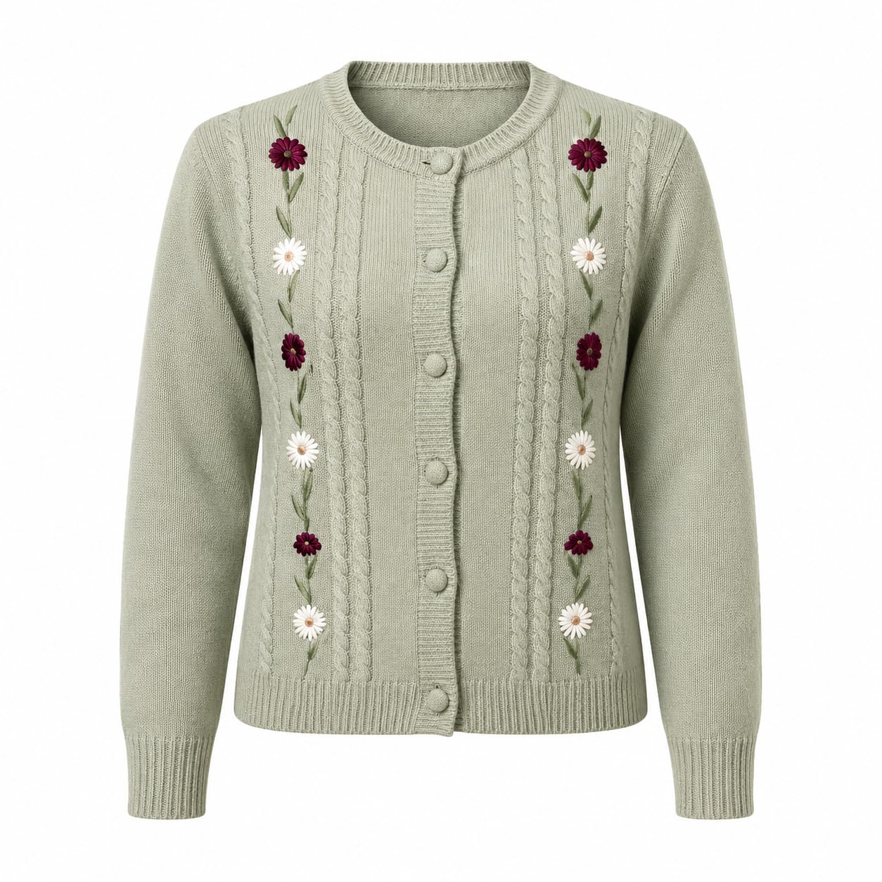 Women's Light Pista Embroidered Cardigan Sweater-picture-50