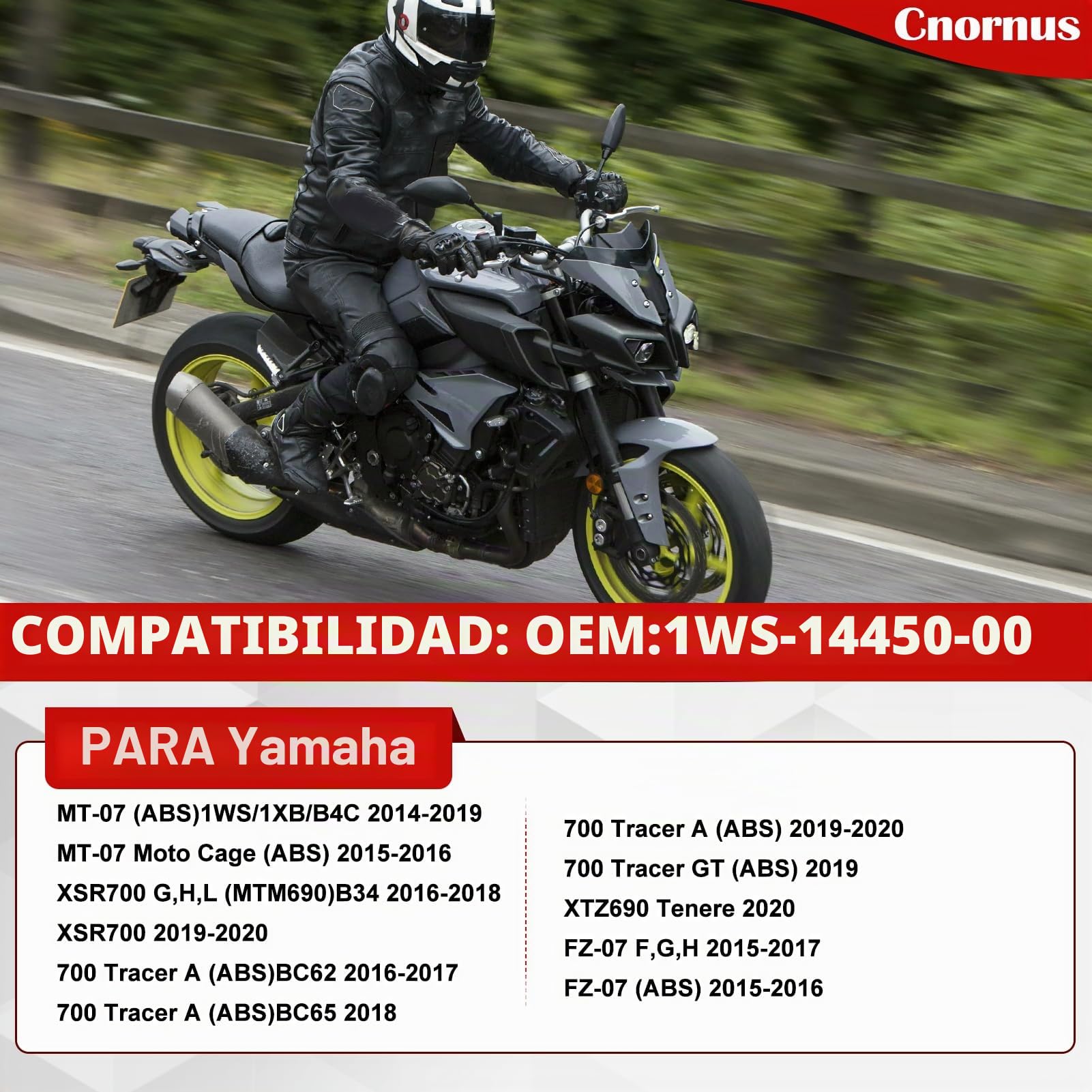 Filtro de Aire para YAMAHA FZ-07 2015-2017/ MT-07 2014-2020/ XSR700 MTM690 2016-2020/ XTZ690 Tenere 2020/700 Tracer 2016-2020