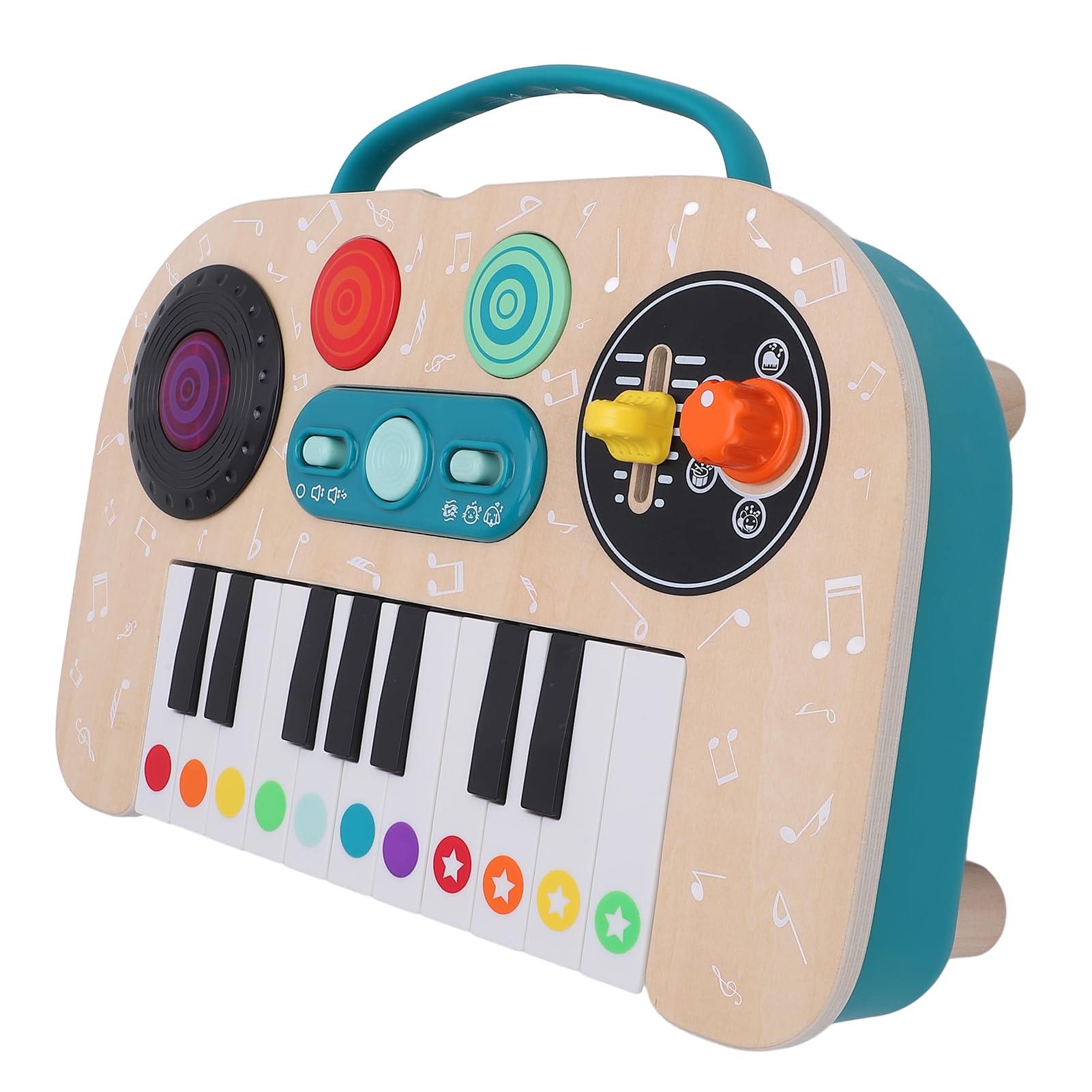 RiToEasysports Tastiera Musicale per Bambini DJ con Effetti Sonori e