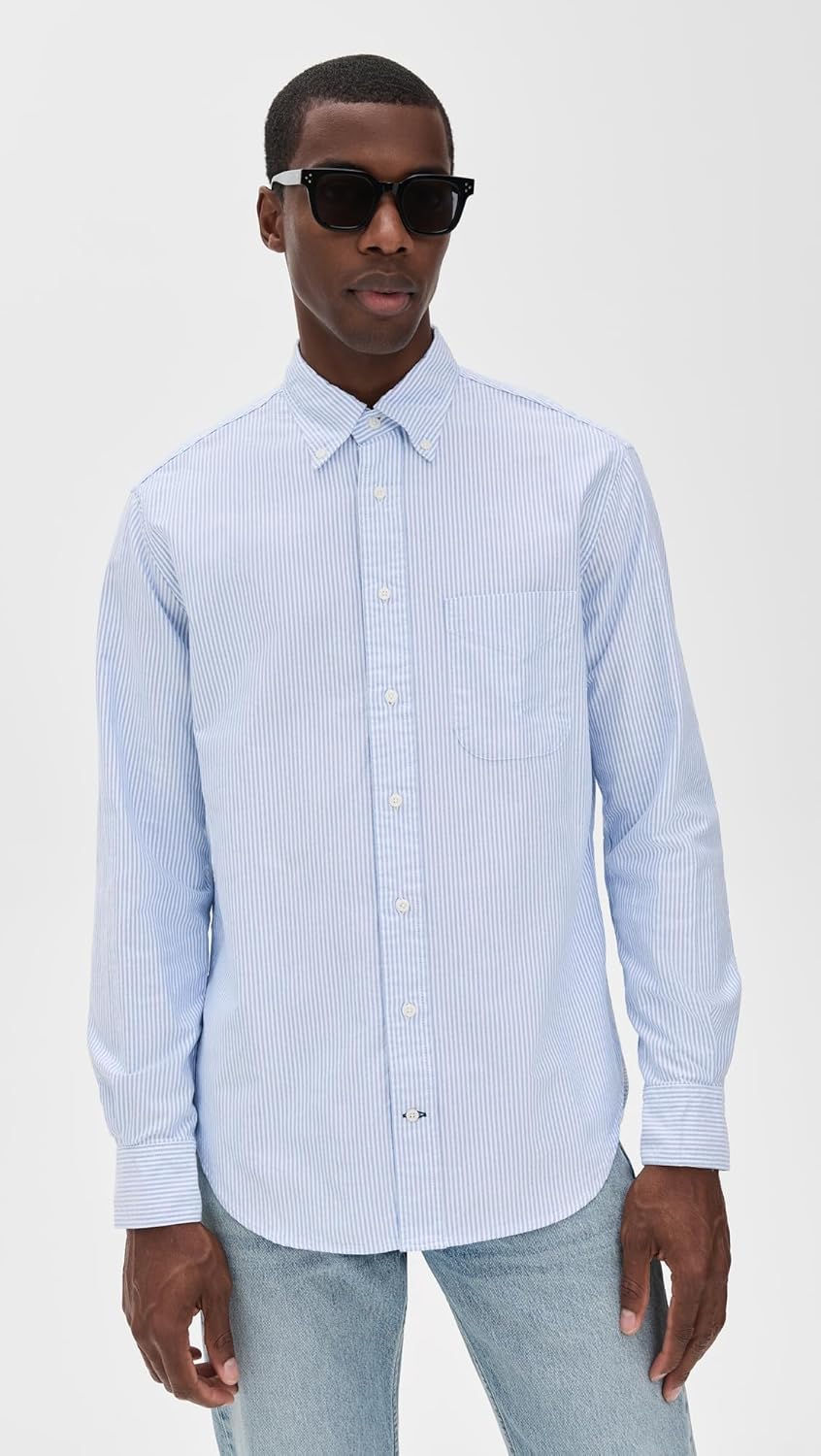 Men's Striped Oxford Shirt - Image 2